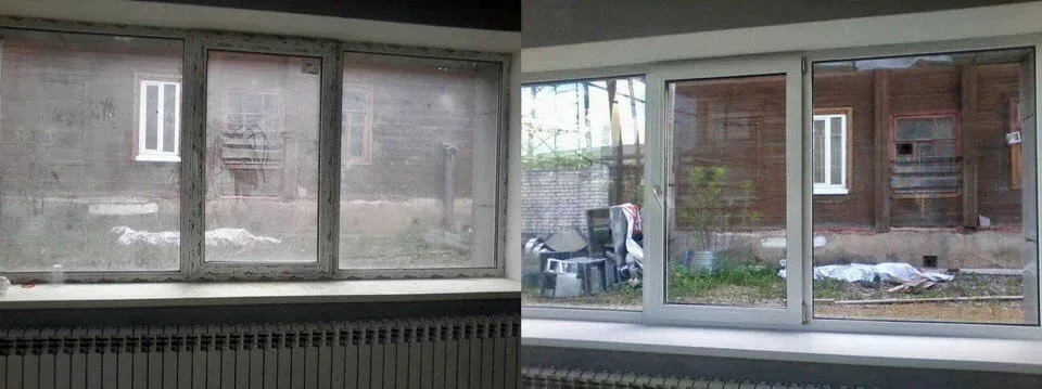 Мойка окон в частном доме — фото 1